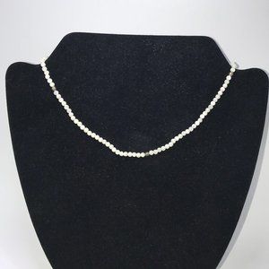 16 1/2" Mother Of Pearl Necklace With Matching Bracelet